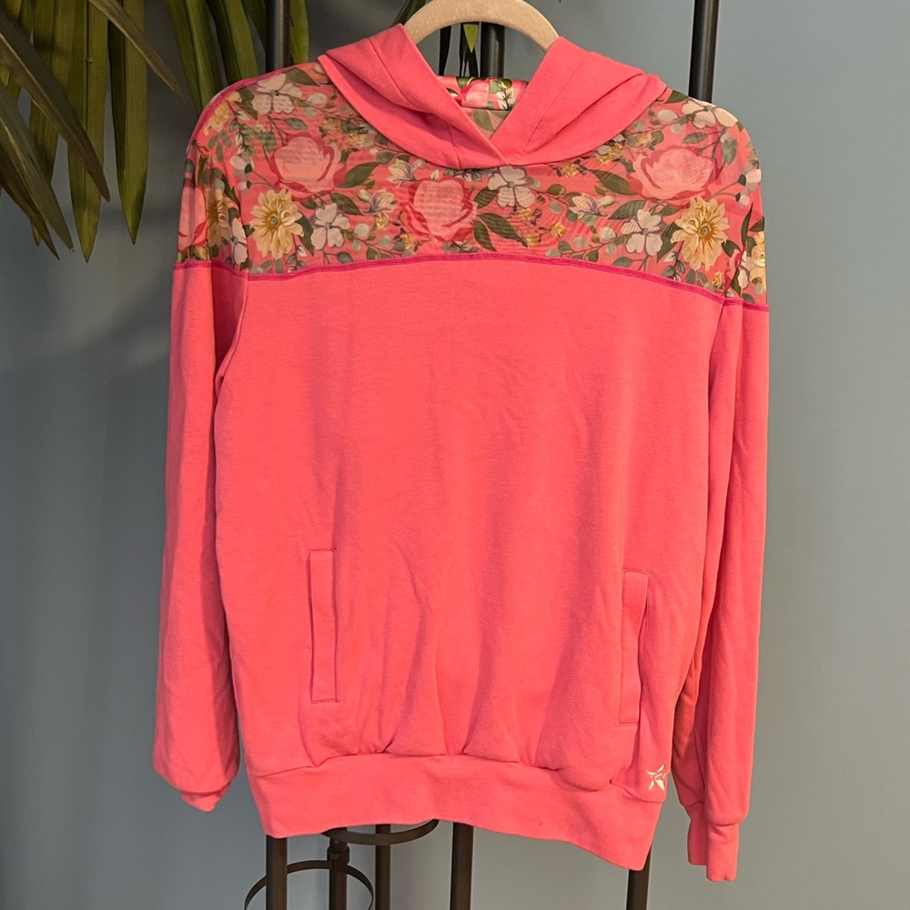 Rebel Athletic Girls Hoodie - Large - Pink